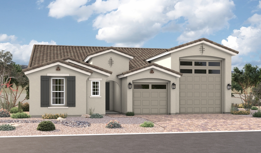 Elevation A of the Deacon floor plan