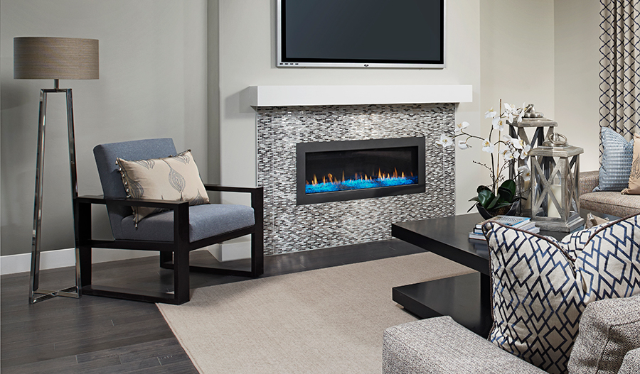 Family Room Family room of the Yorktown floor plan