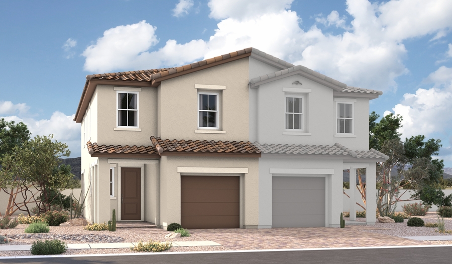 Elevation A of the Valencia 1 floor plan