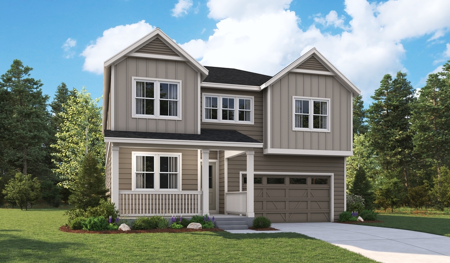 Elevation A of the Sage floor plan