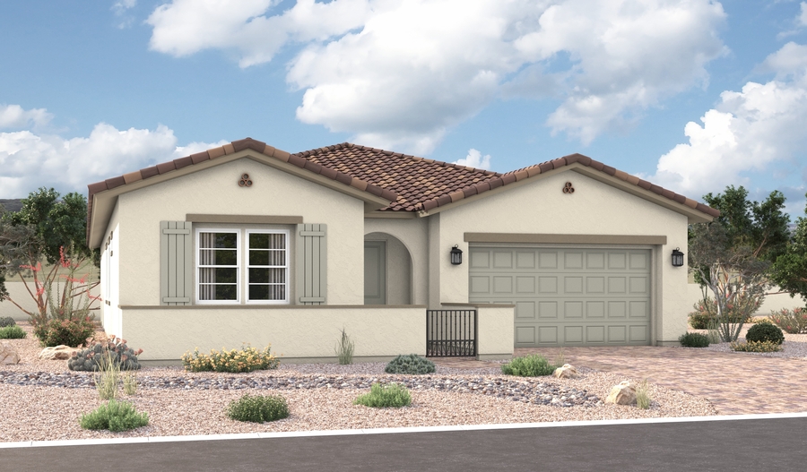 Elevation A of the Cassandra floor plan