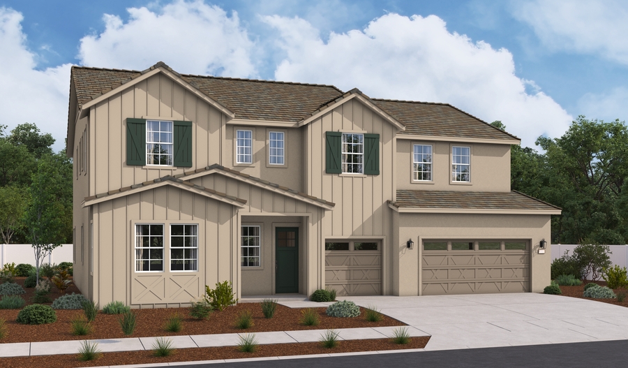 Elevation B of the Haddaway floor plan