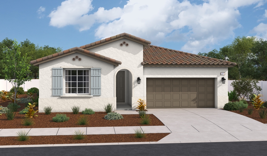 Elevation A of the Sarah floor plan