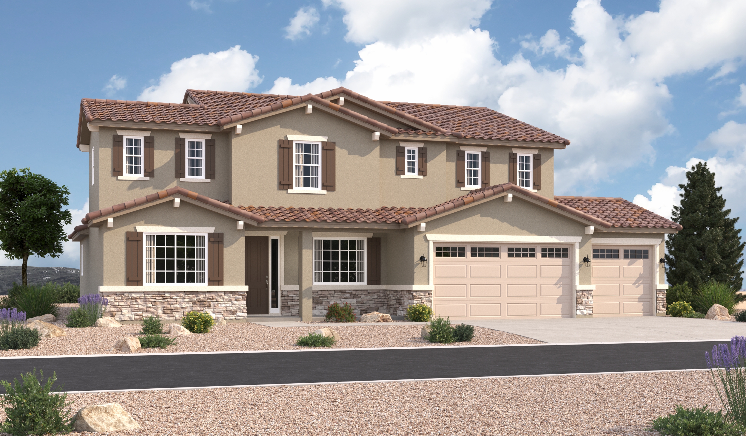 Elevation B of the Hastings floor plan