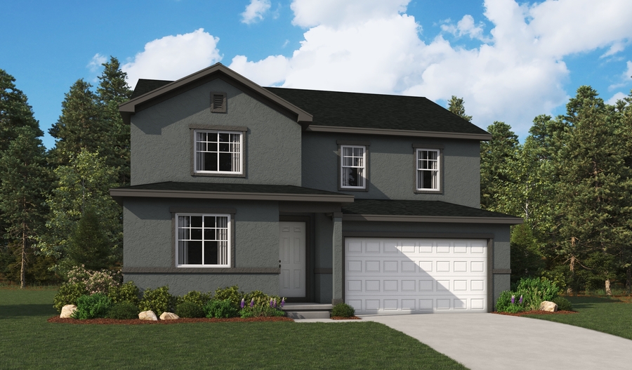 Master Elevation A of the Ammolite floor plan
