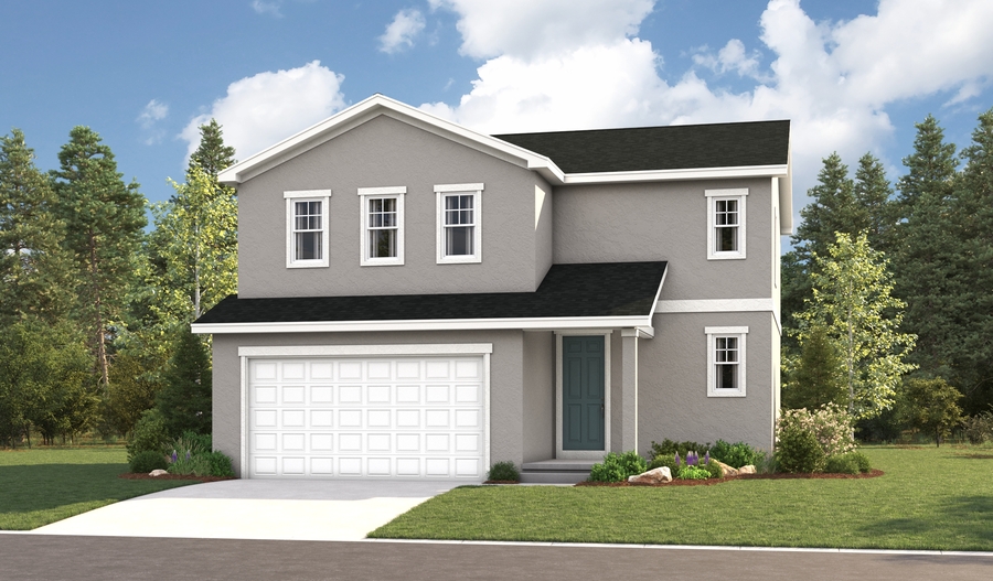 Master Elevation A of the Coral floor plan