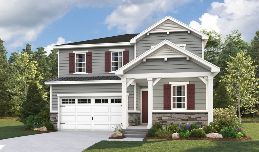 Master Elevation F of the Pearl floor plan