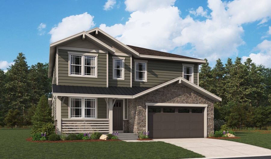 Elevation A of the Delta floor plan