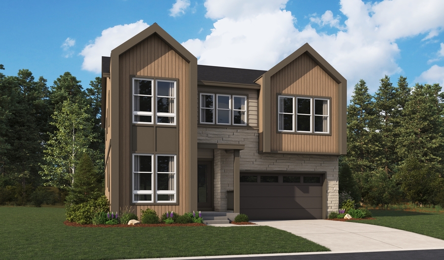 Elevation A of the Sage floor plan