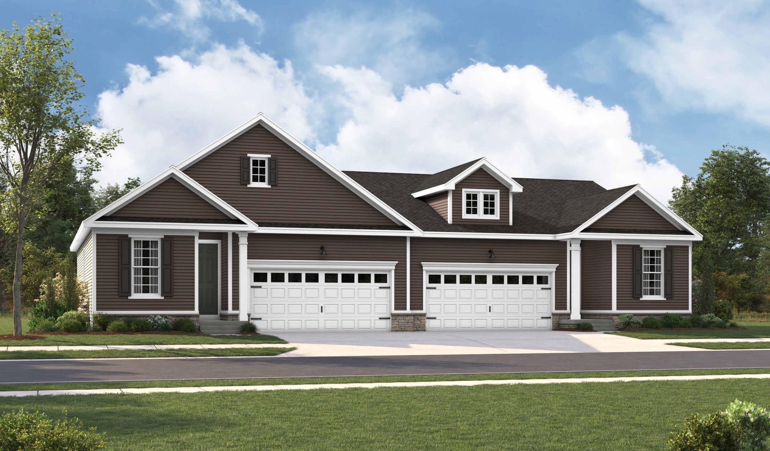 Elevation E of the Cypress floor plan