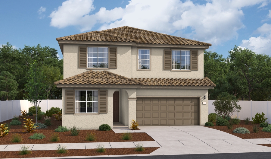 Elevation A of the Pearl floor plan