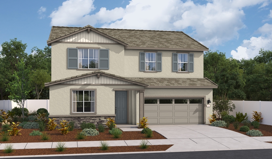 Elevation A of the Ammolite floor plan