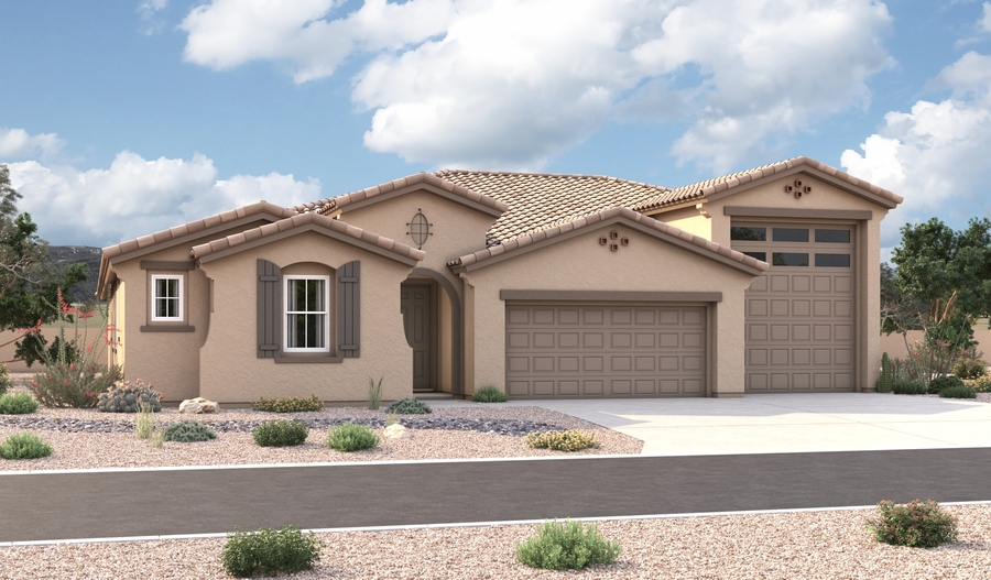 Elevation A of the Harley floor plan
