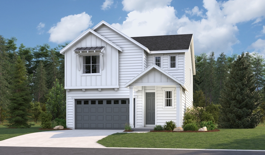 Elevation K of the Lowell floor plan