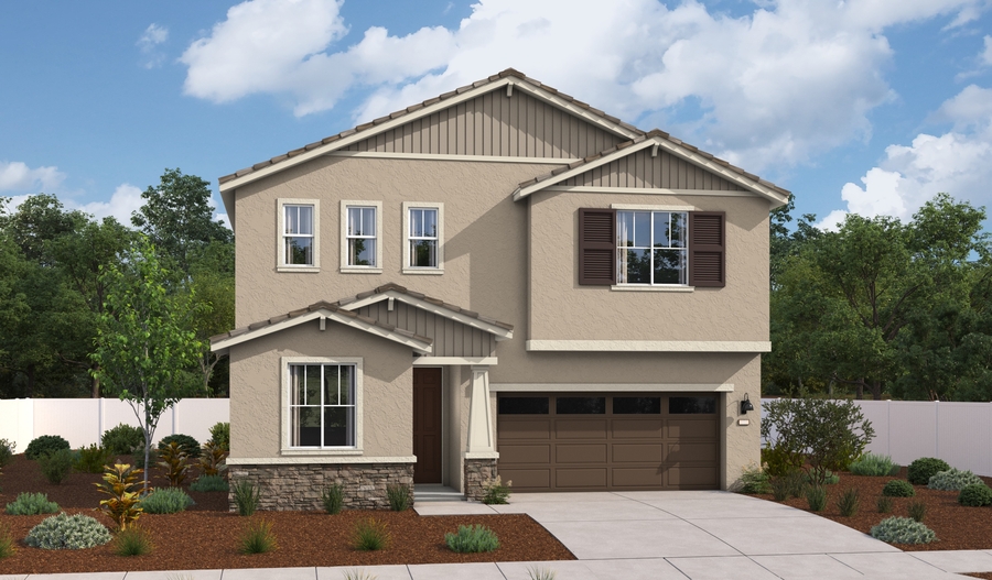 Elevation A of the Moonstone floor plan