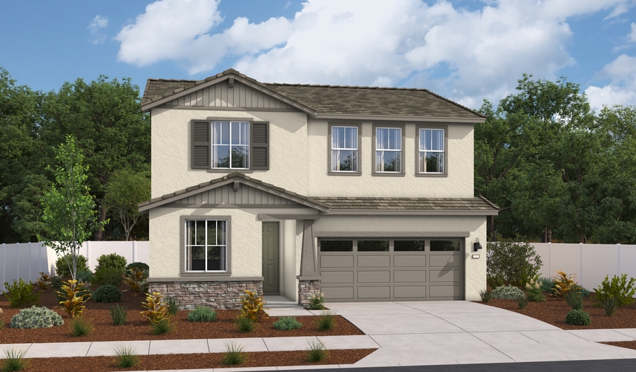 Elevation A of the Pearl floor plan