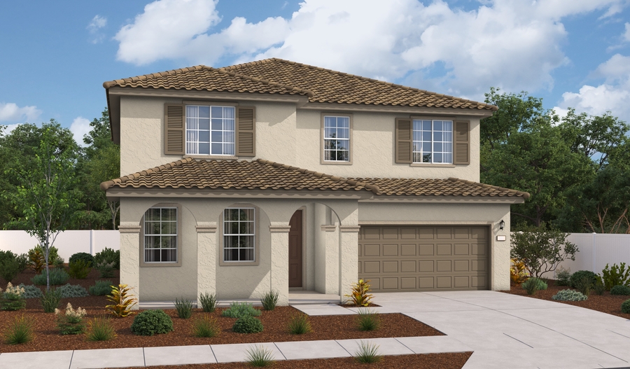 Elevation A of the Ammolite floor plan