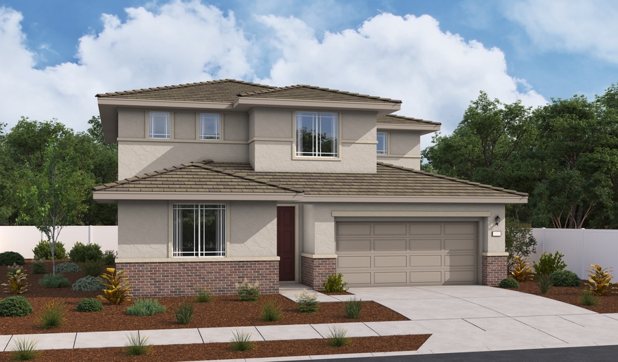 Elevation B of the Palmetto floor plan