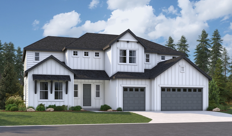 Elevation A of the Harmon floor plan