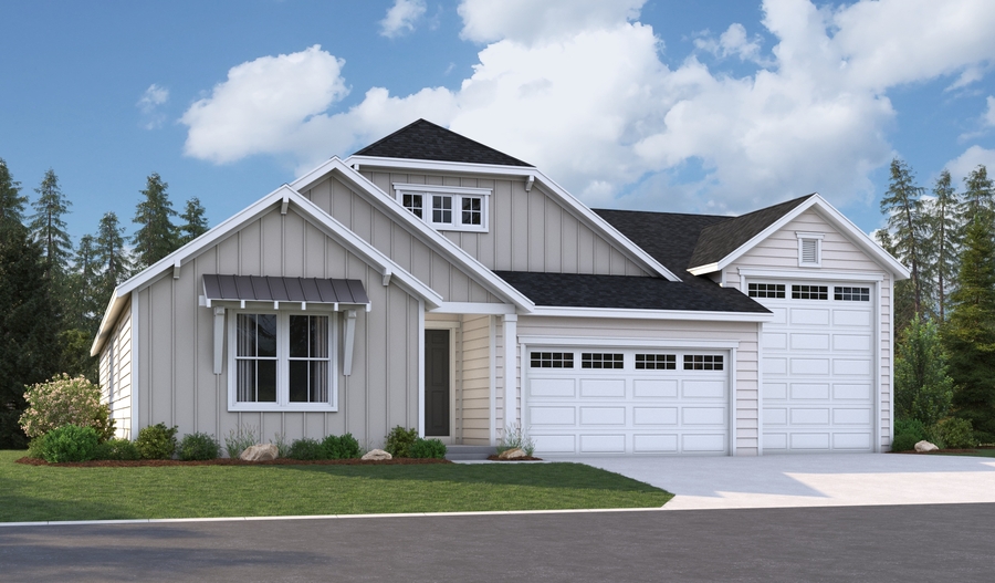 Elevation A of the Harris floor plan