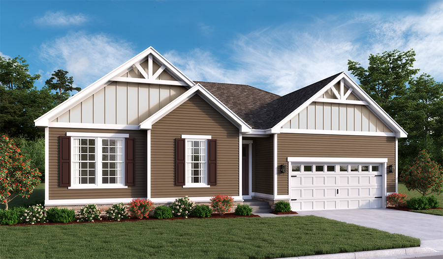 The Decker - Elevation B New home exterior B of Decker floor plan