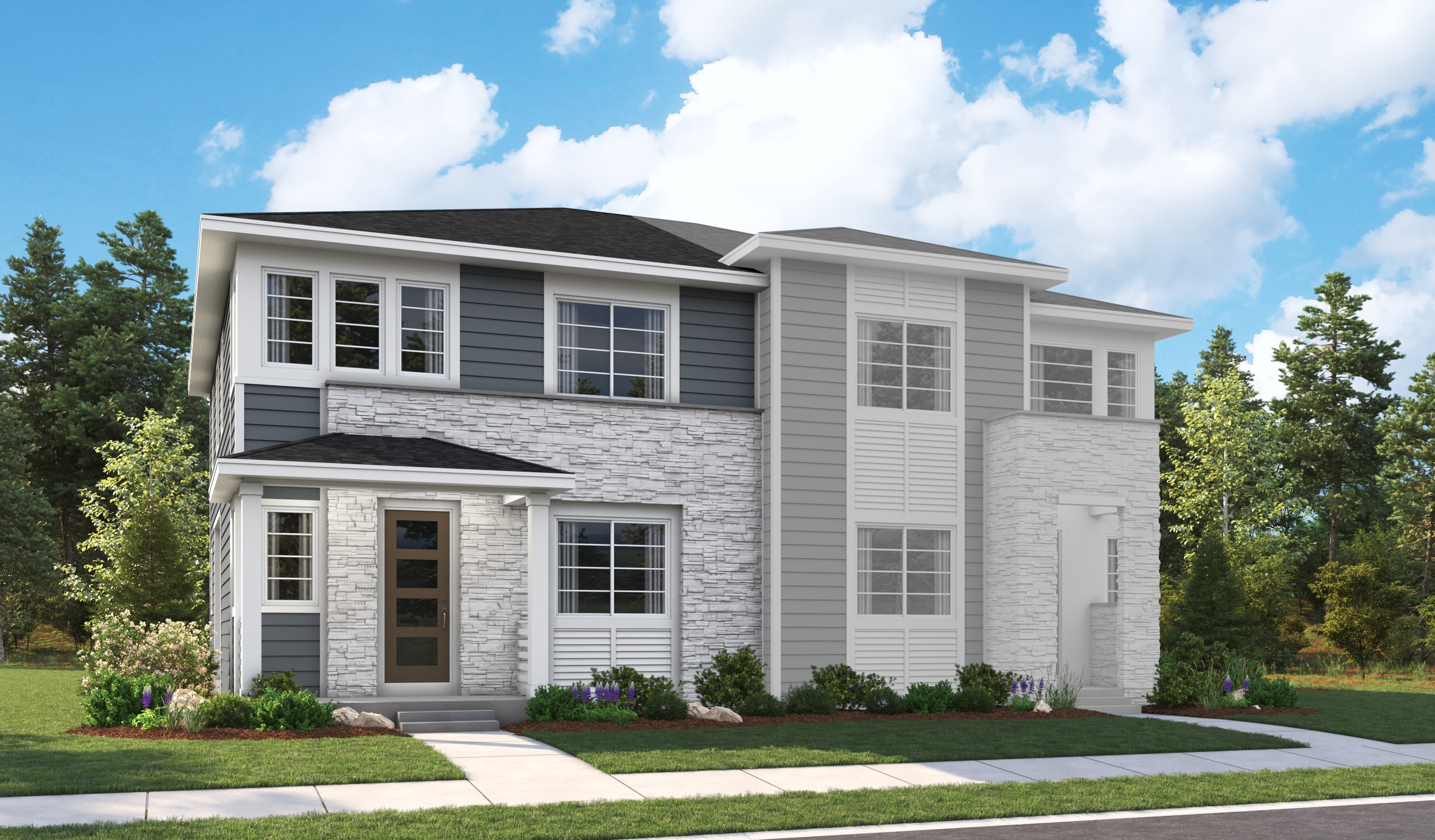 Elevation A of the Navy2 floor plan