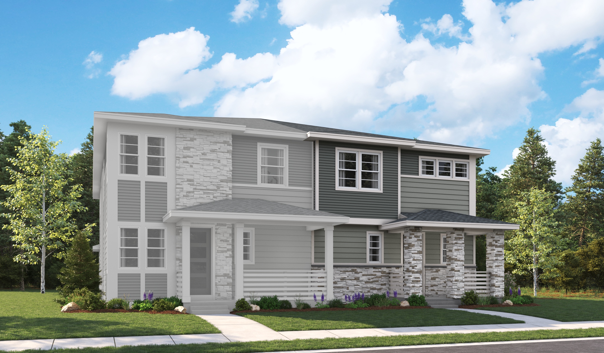 Elevation A of the Nina1 floor plan