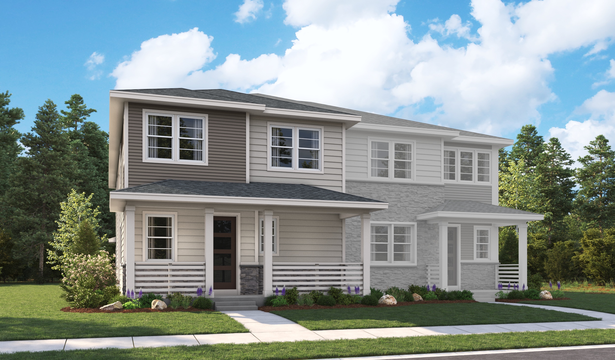 Elevation A of the Nina3 floor plan
