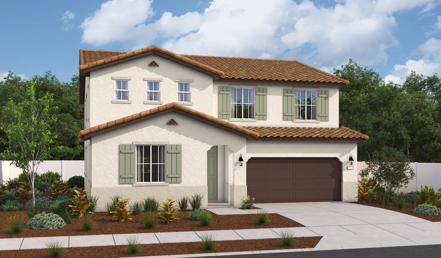 Elevation A of the Ammolite floor plan