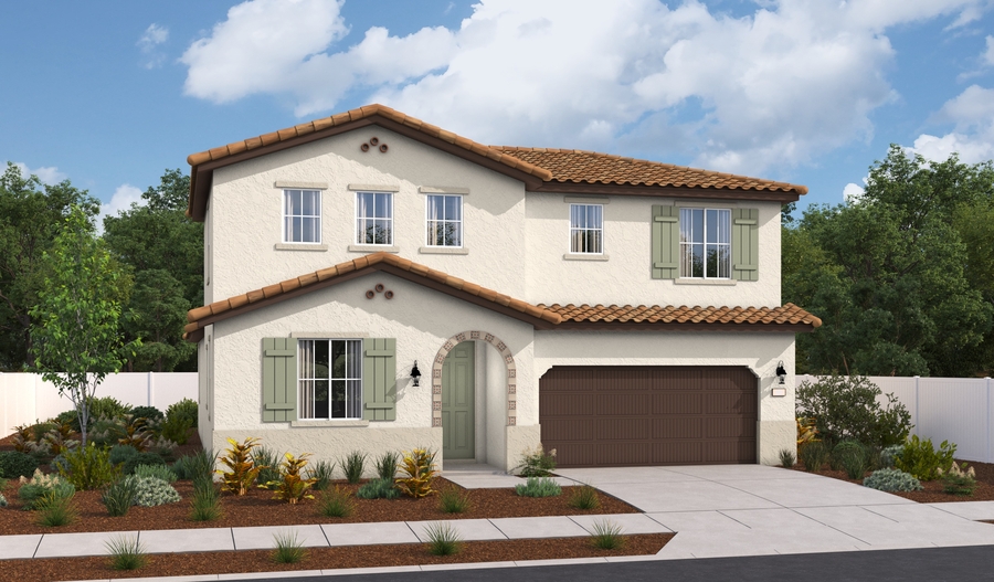 Elevation A of the Elderberry floor plan