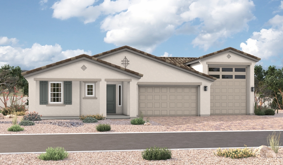 Elevation A of the Hanson floor plan