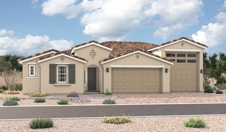 Elevation A of the Harley floor plan