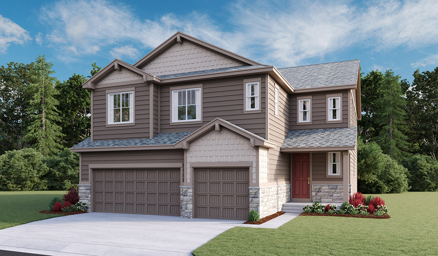 Yorktown floor plan at Barefoot Lakes Richmond American Homes