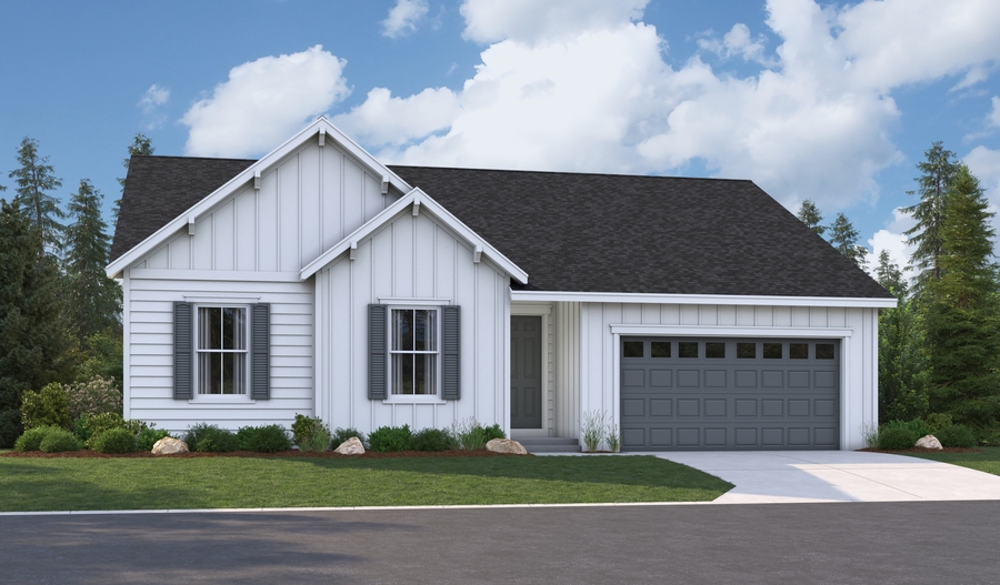 Elevation P of the Decker floor plan