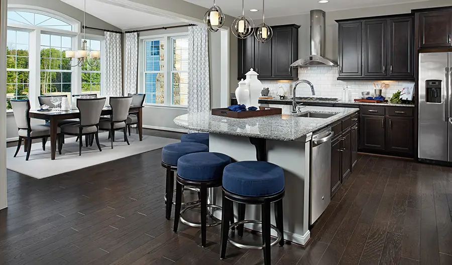 The Hemingway Kitchen and dining room of the Hemingway floor plan