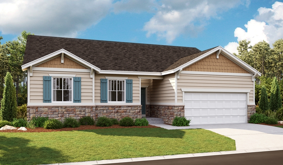 Exterior C of the Bryce floor plan in the Newman Ranch community