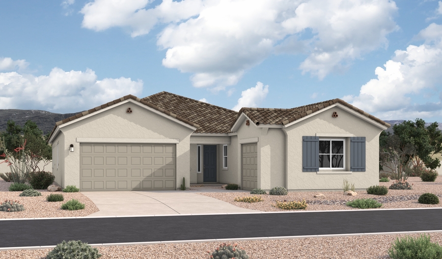 Elevation A of the Pomona floor plan