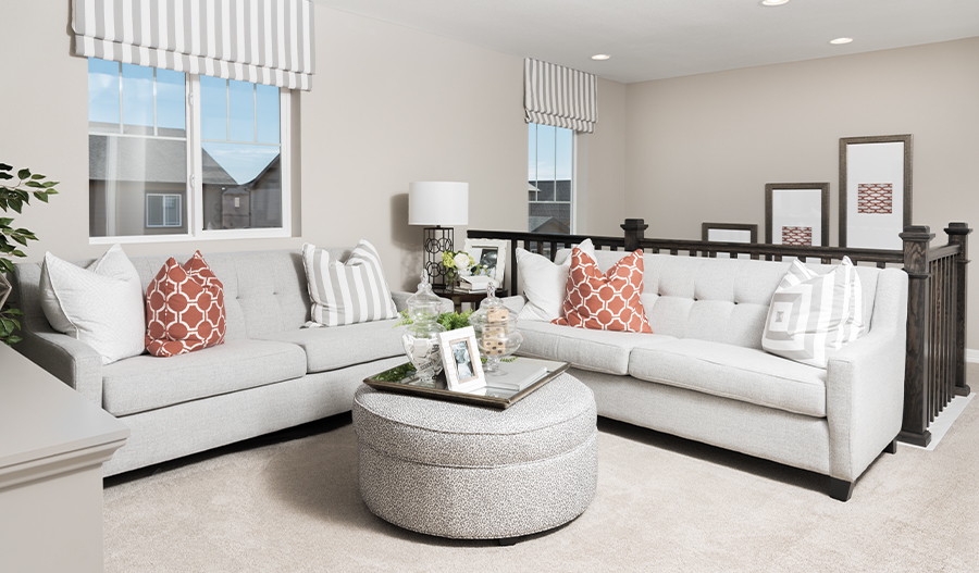 Upstairs loft in the Coral floor plan
