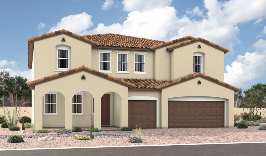 Elevation A of the Paxton floor plan