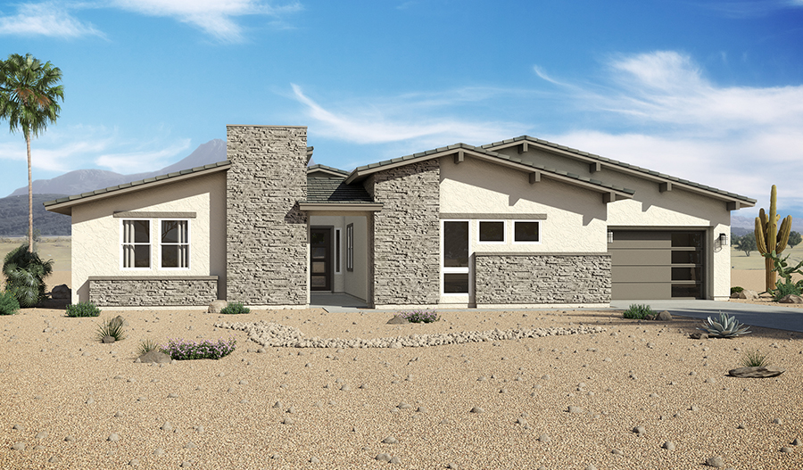 Exterior C of Raven floor plan