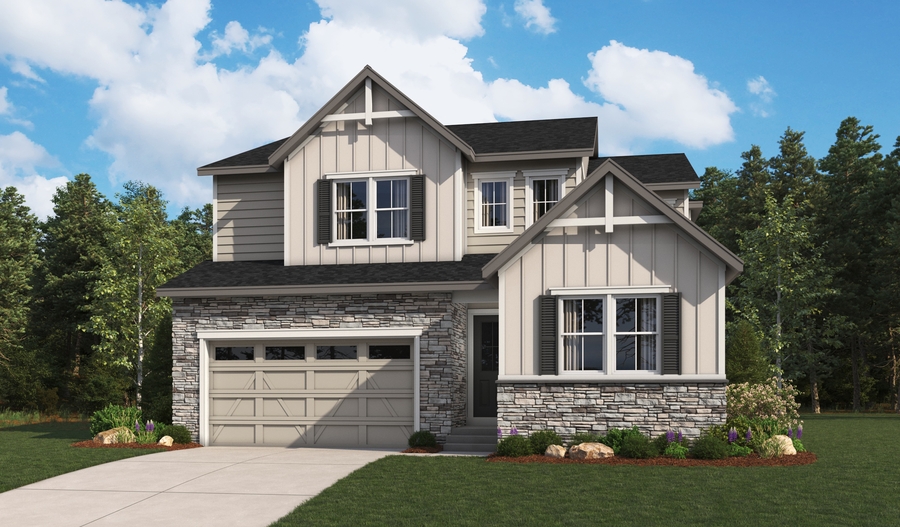 Elevation A of the Dupont floor plan