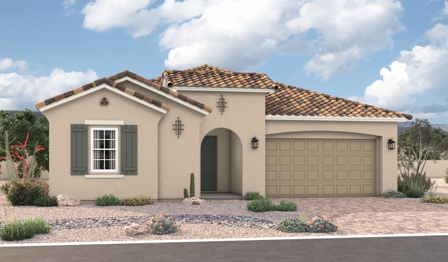 Elevation A of the Celeste floor plan