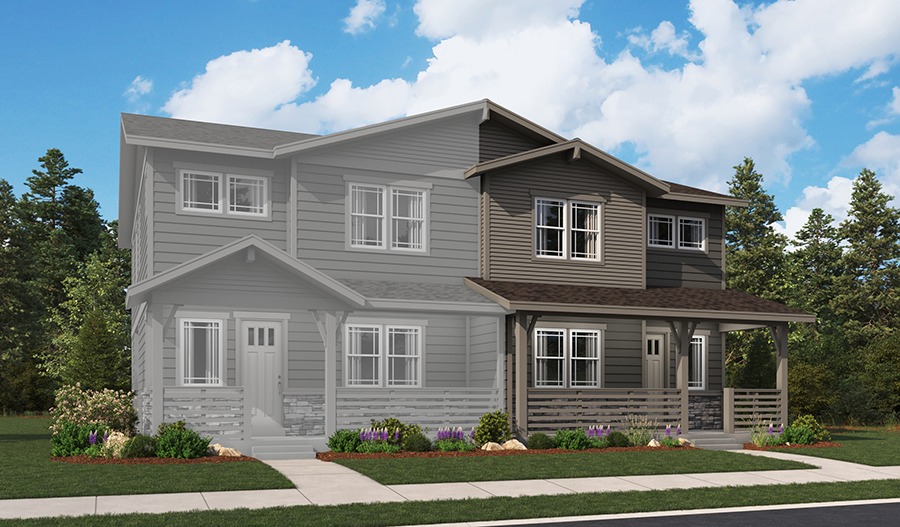 Elevation A of the Navy1 floor plan