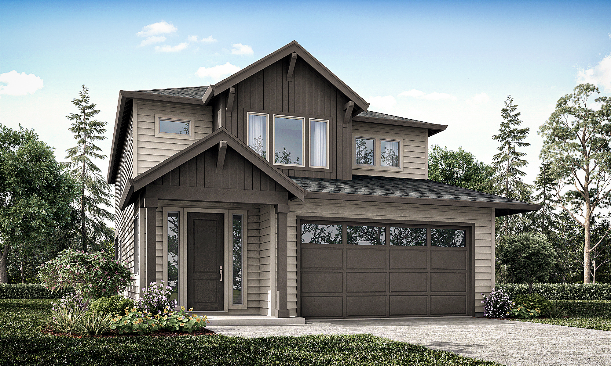 Elevation A of the 2299 floor plan