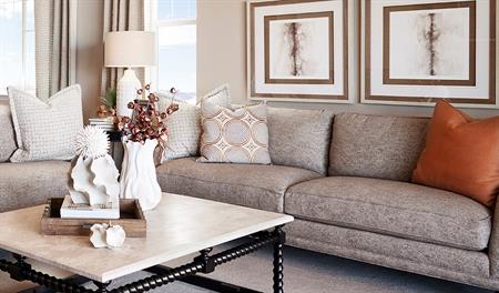 Great room of the Arlington floor plan