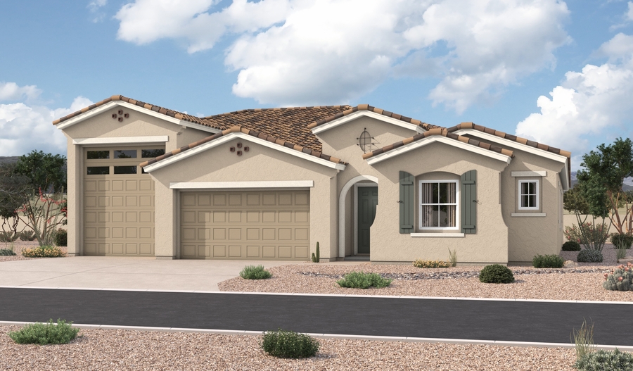 Elevation A of the Harley floor plan