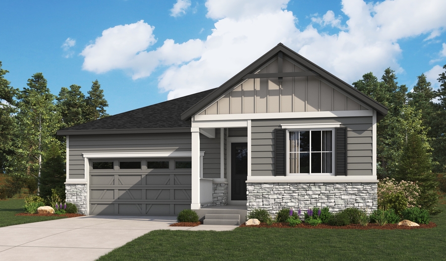 Elevation A of the Ansel floor plan