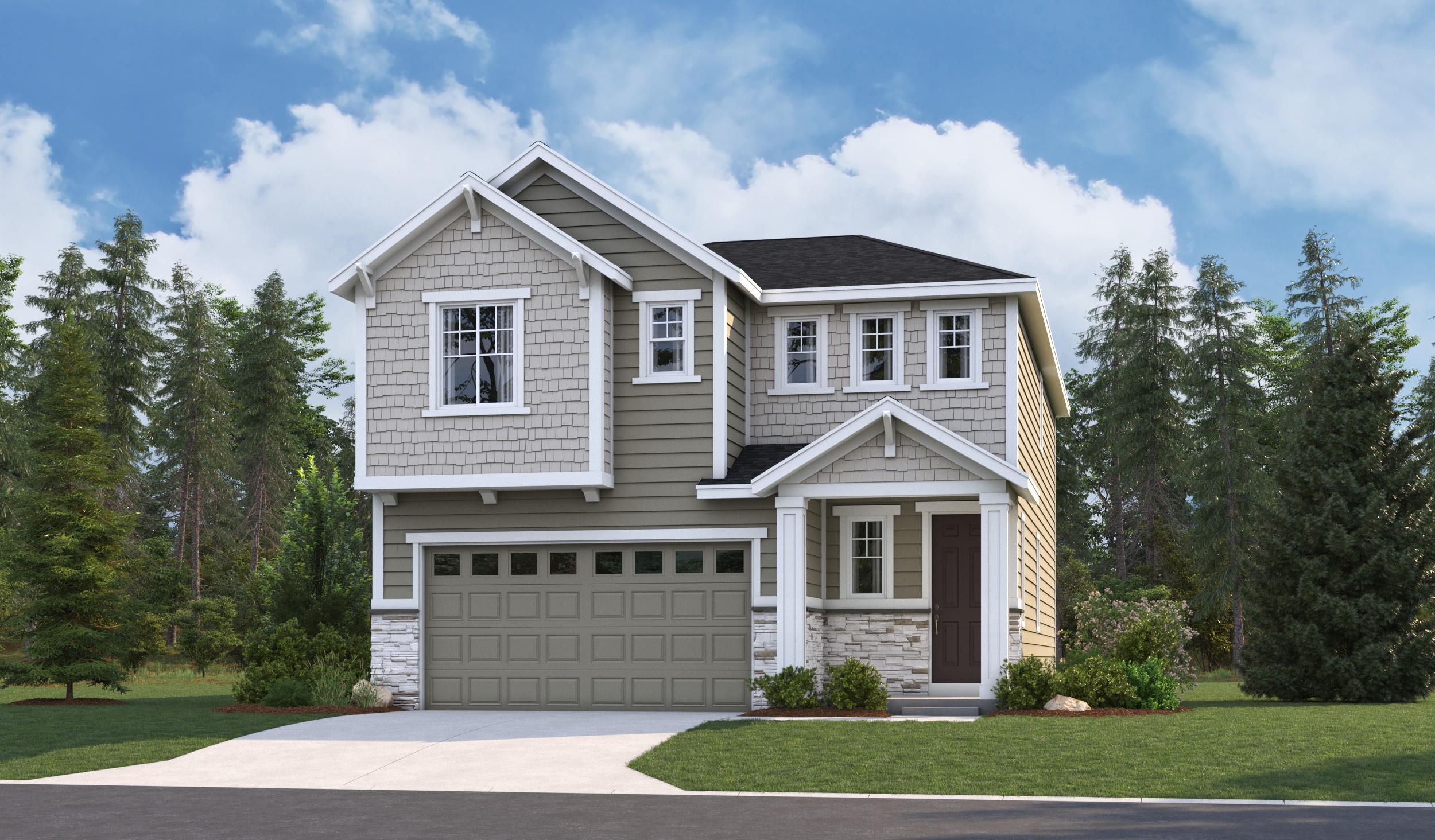 Elevation J of the Lori floor plan