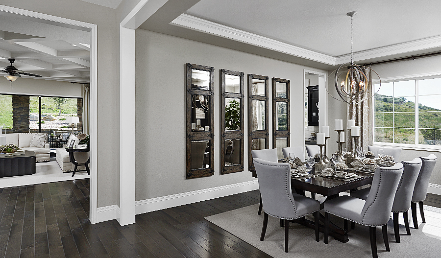 Dining room in the Holbrook floor plan