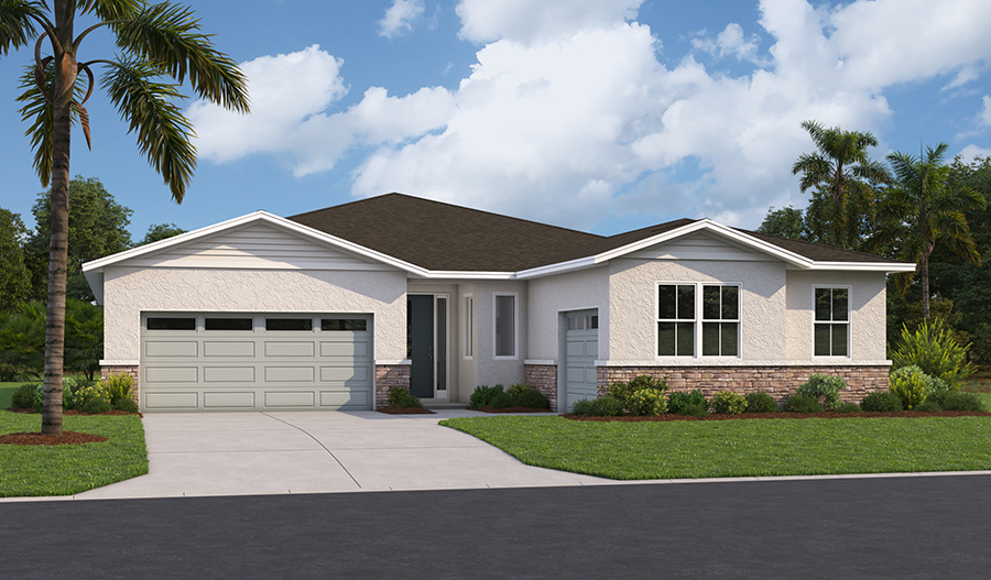 Master Elevation K of the Pinecrest floor plan